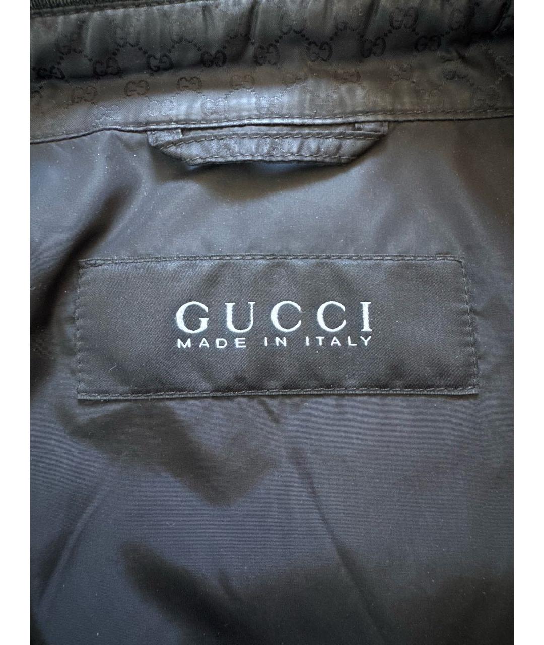 GUCCI Черная полиамидовая куртка, фото 3
