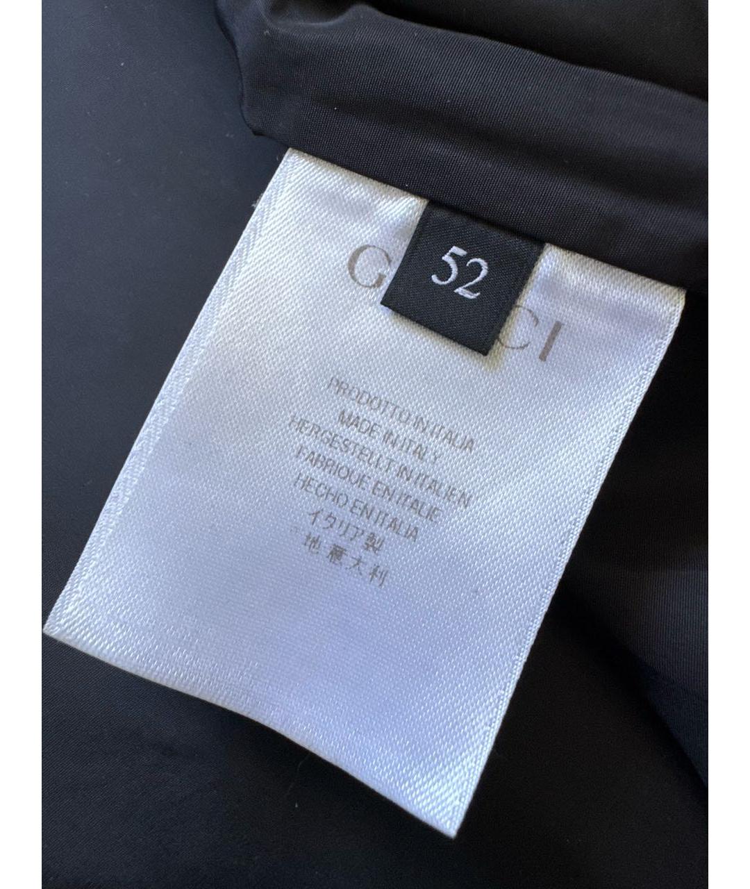 GUCCI Черная полиамидовая куртка, фото 4