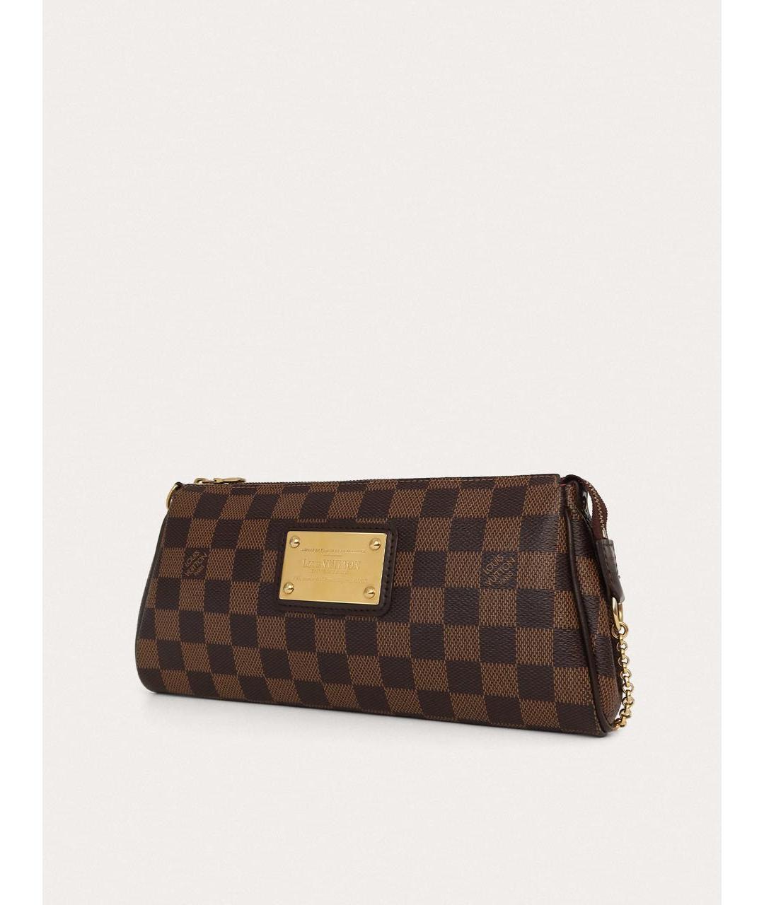 LOUIS VUITTON Коричневая кожаная сумка через плечо, фото 2