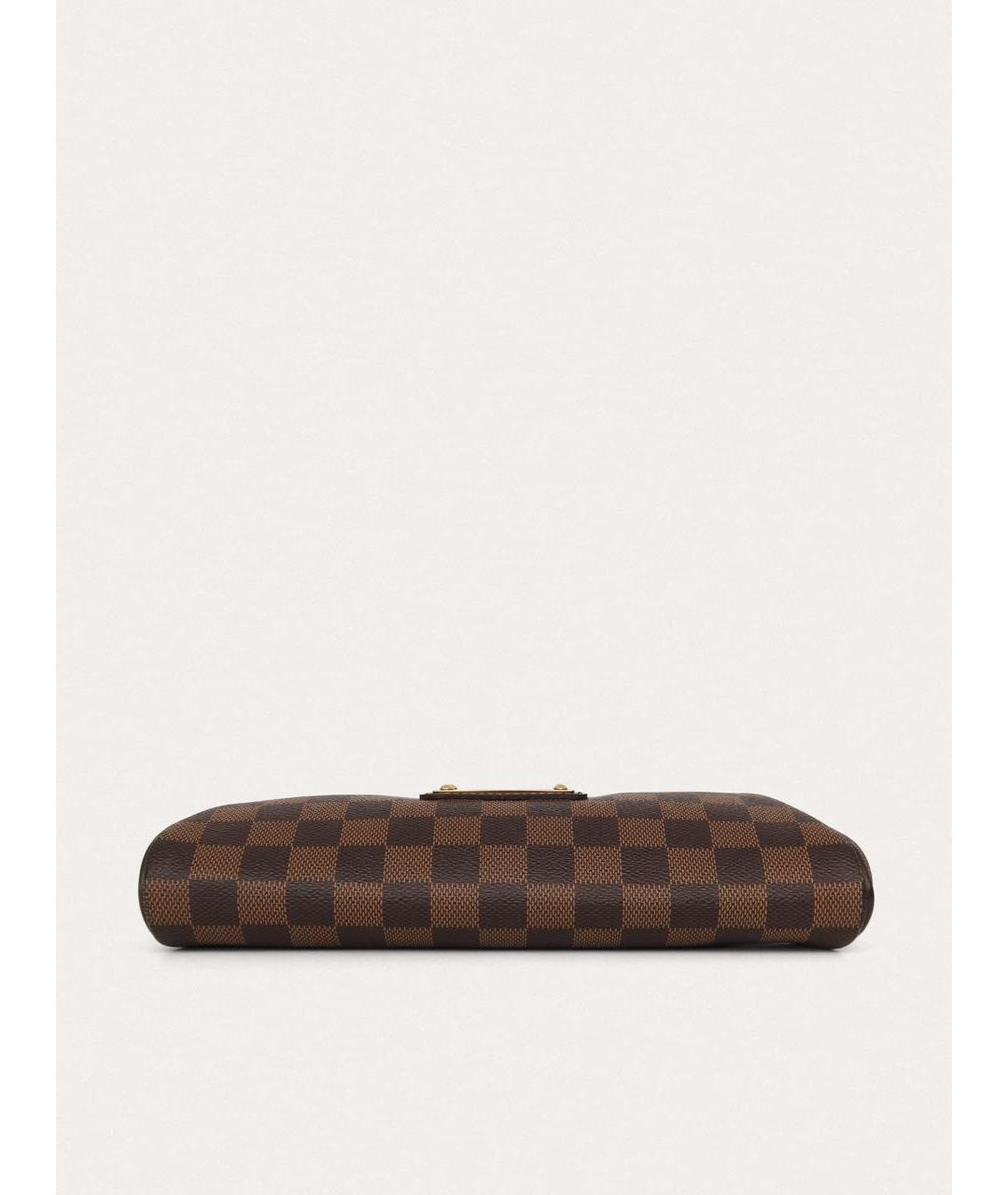 LOUIS VUITTON Коричневая кожаная сумка через плечо, фото 5