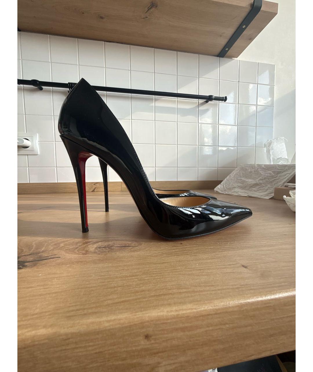 CHRISTIAN LOUBOUTIN Черные туфли из лакированной кожи, фото 6