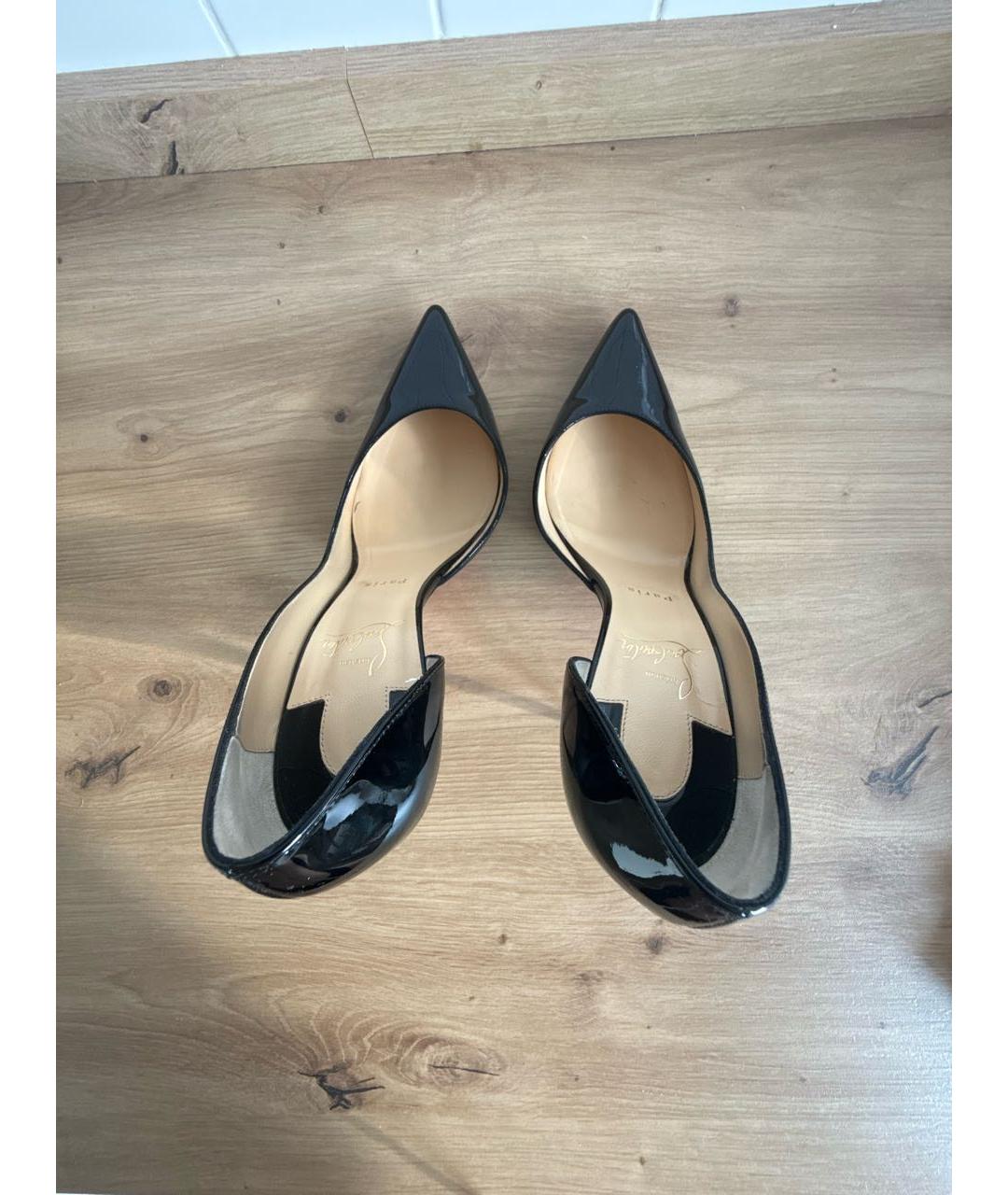 CHRISTIAN LOUBOUTIN Черные туфли из лакированной кожи, фото 3