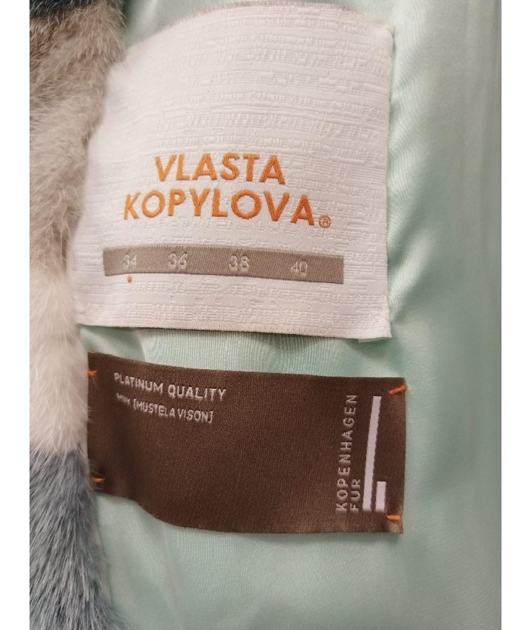 SAGA Голубая меховая шуба, фото 5