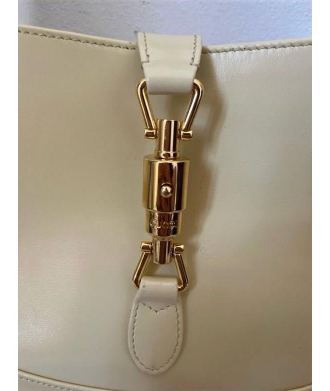 GUCCI Желтая кожаная сумка с короткими ручками, фото 5