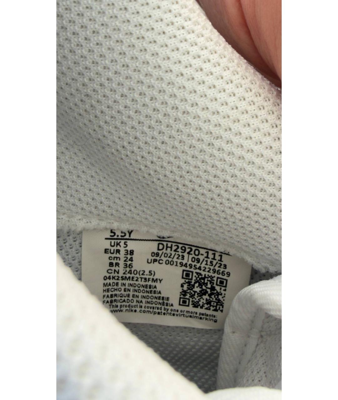 NIKE Белые кожаные кроссовки, фото 7