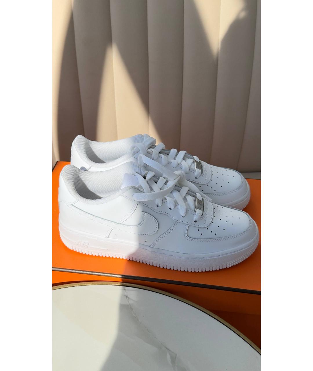 NIKE Белые кожаные кроссовки, фото 3