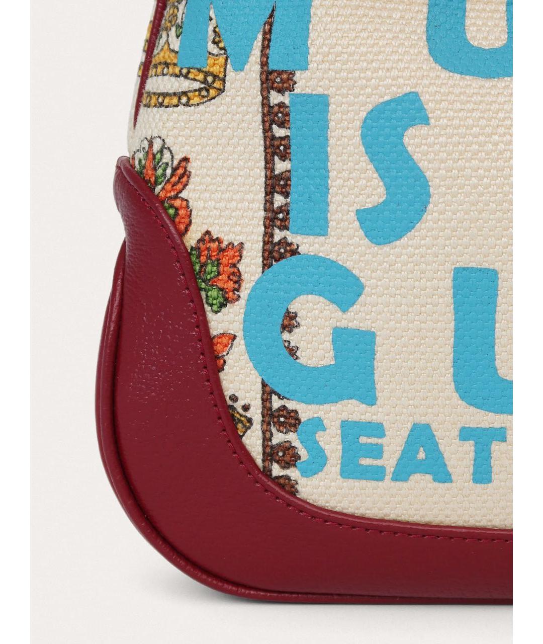 GUCCI Бордовая кожаная сумка с короткими ручками, фото 5