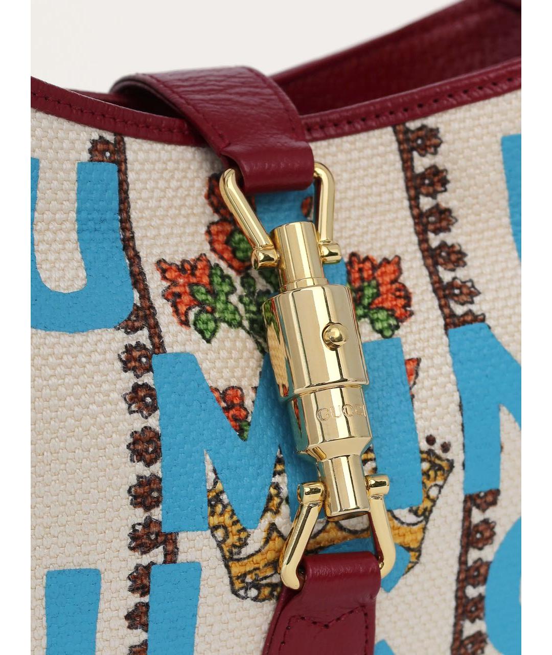 GUCCI Бордовая кожаная сумка с короткими ручками, фото 7