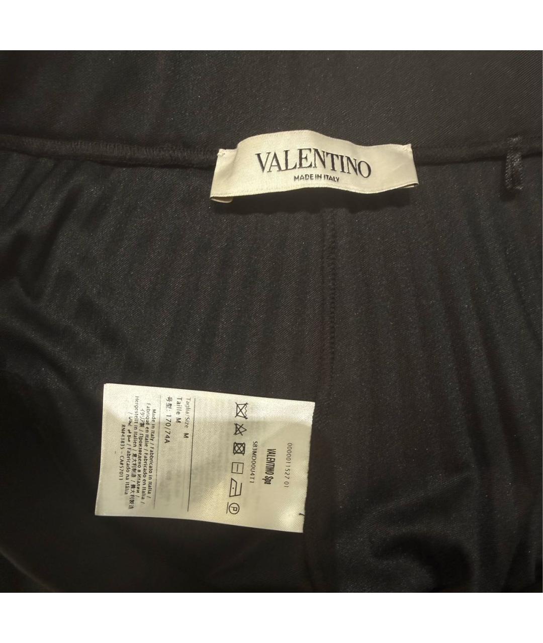 VALENTINO Черная полиэстеровая юбка миди, фото 3