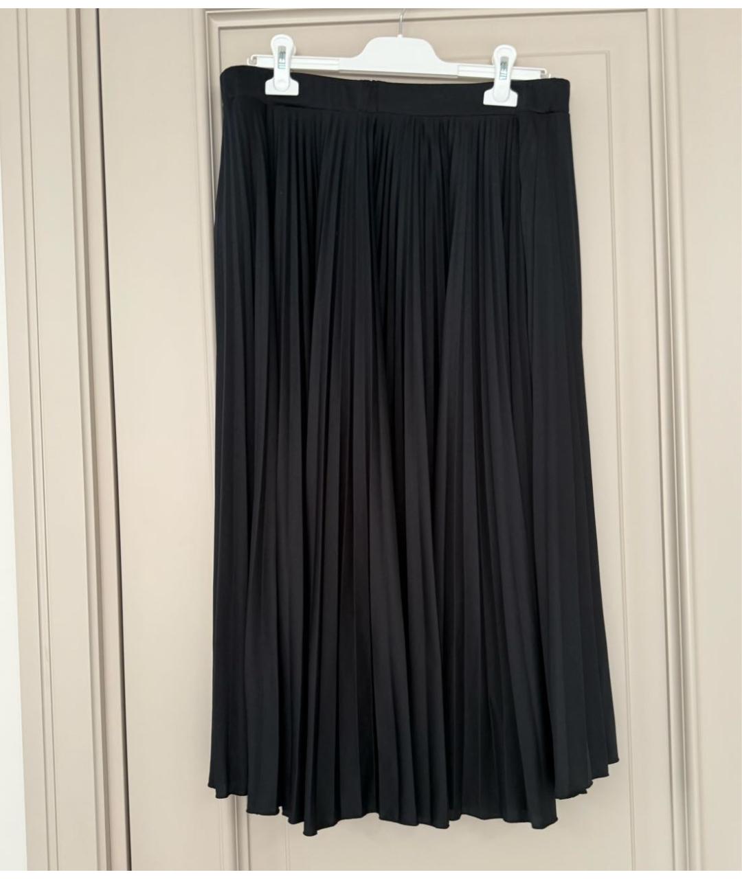VALENTINO Черная полиэстеровая юбка миди, фото 2