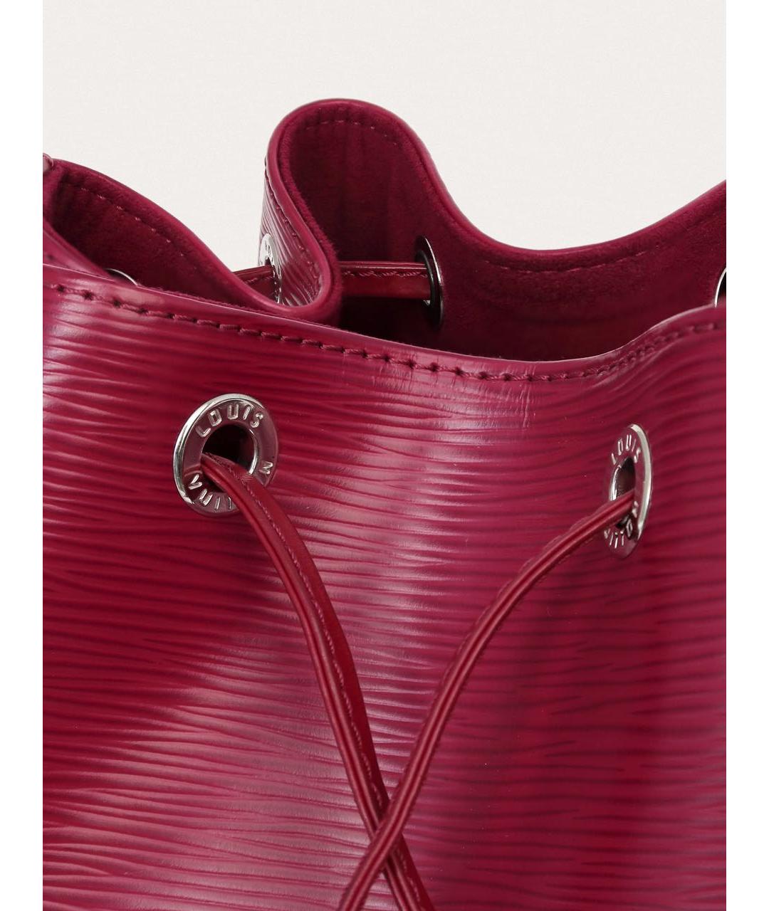 LOUIS VUITTON Красная кожаная сумка через плечо, фото 4