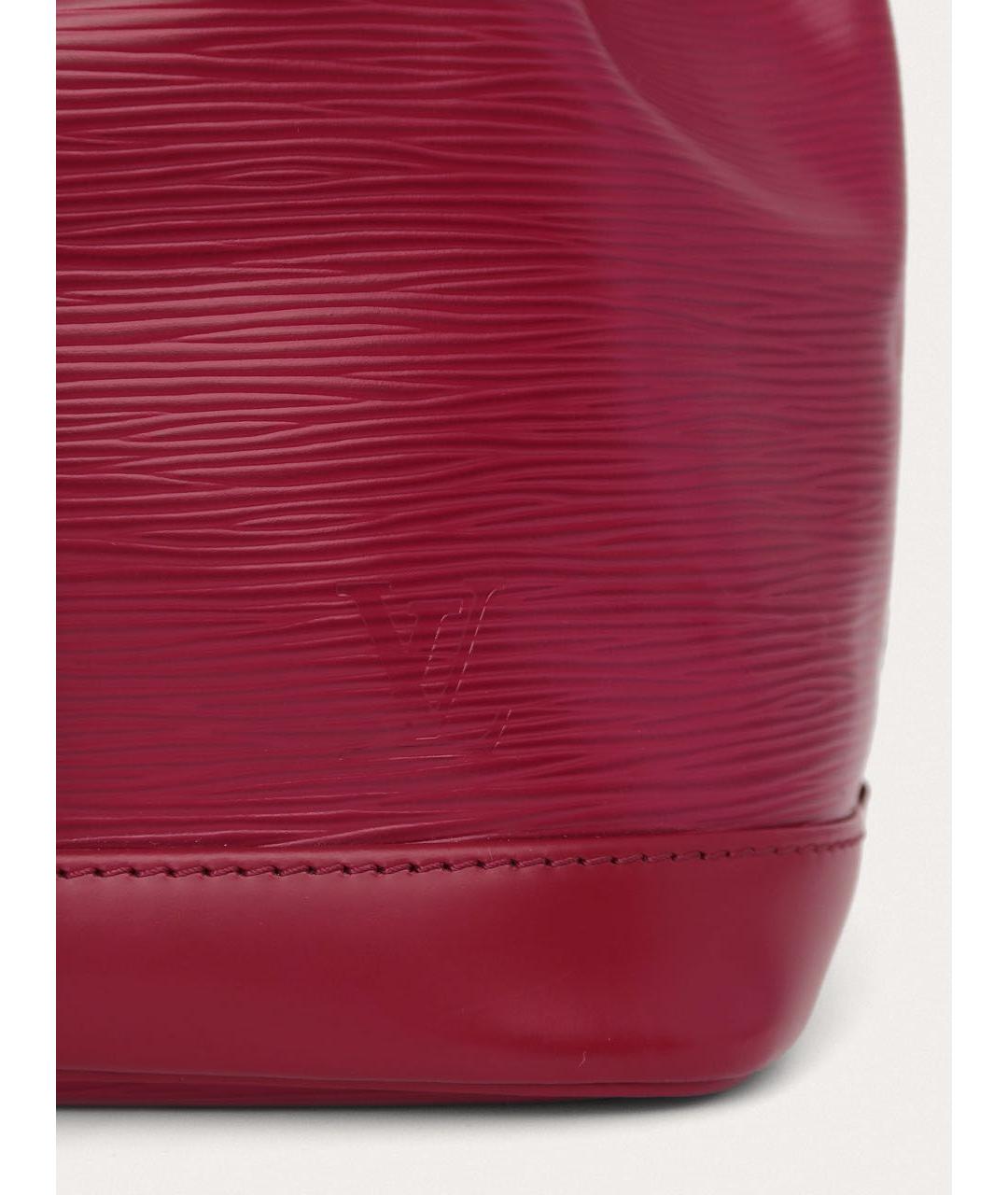 LOUIS VUITTON Красная кожаная сумка через плечо, фото 5