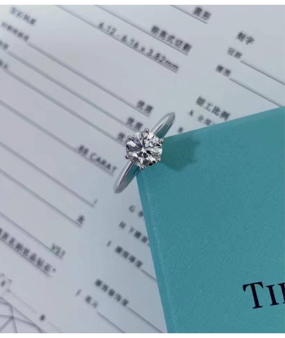 TIFFANY&CO Серебряное платиновое кольцо, фото 5