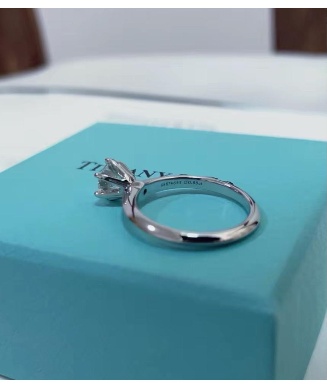 TIFFANY&CO Серебряное платиновое кольцо, фото 4