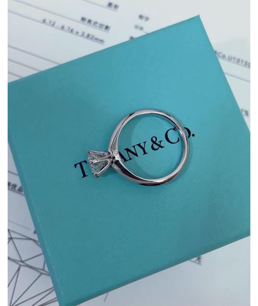 TIFFANY&CO Серебряное платиновое кольцо, фото 2