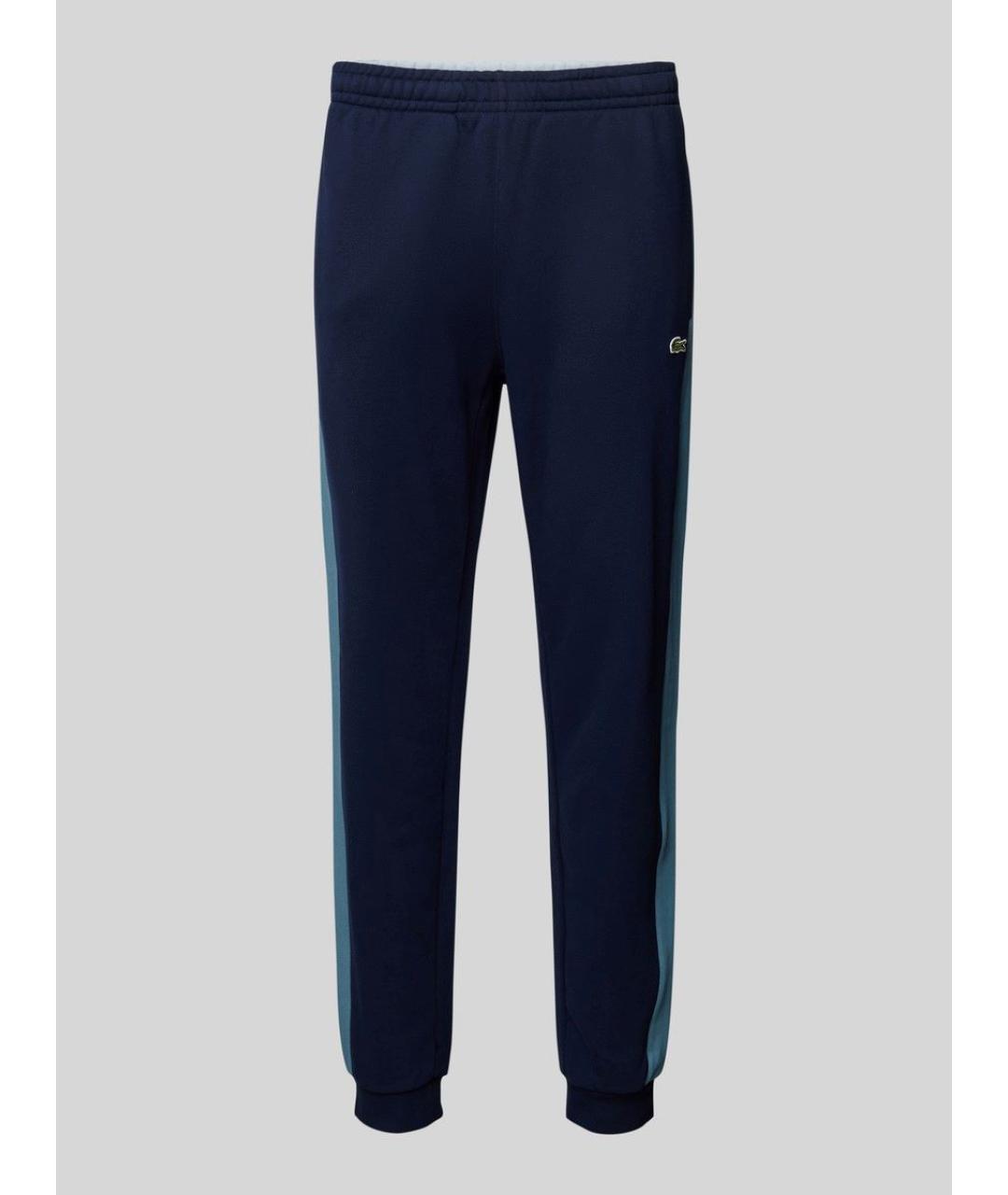 LACOSTE Синие хлопковые повседневные брюки, фото 10