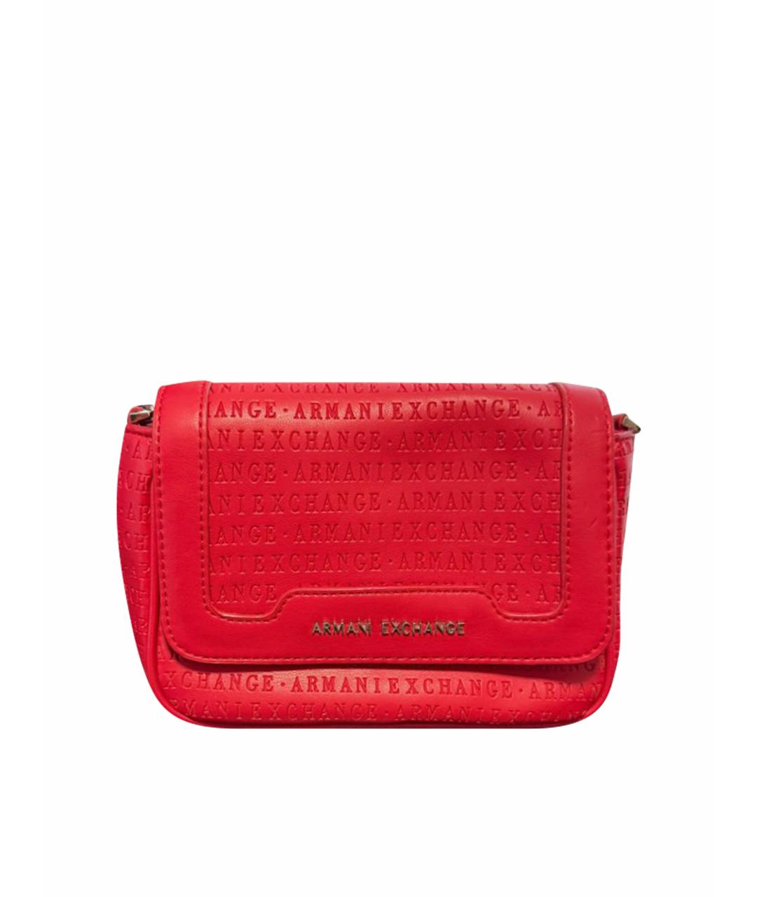 ARMANI EXCHANGE Красная сумка через плечо из искусственной кожи, фото 1