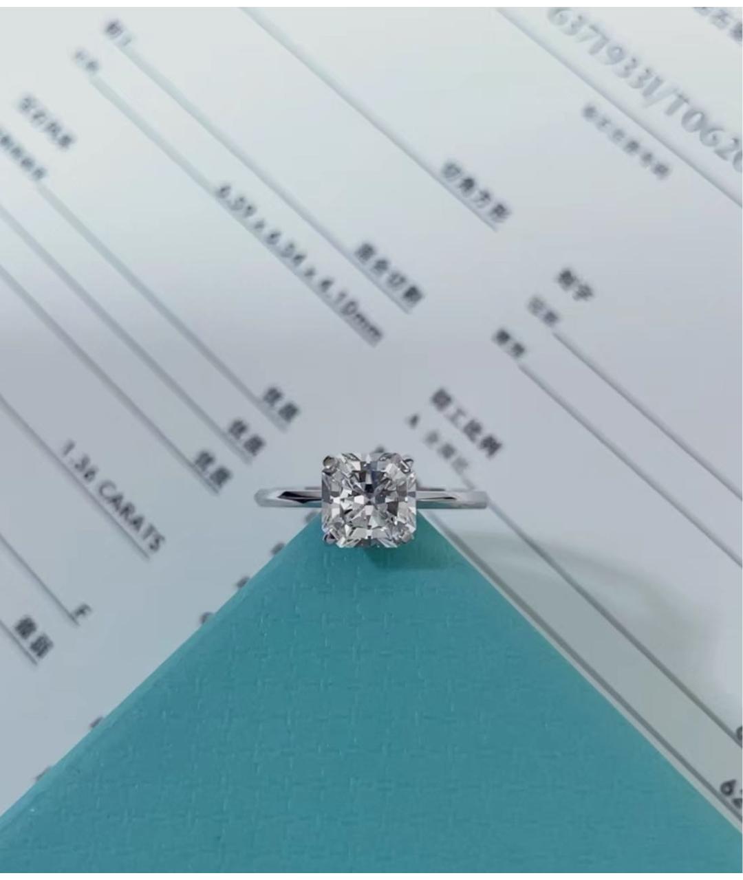 TIFFANY&CO Серебряное платиновое кольцо, фото 6