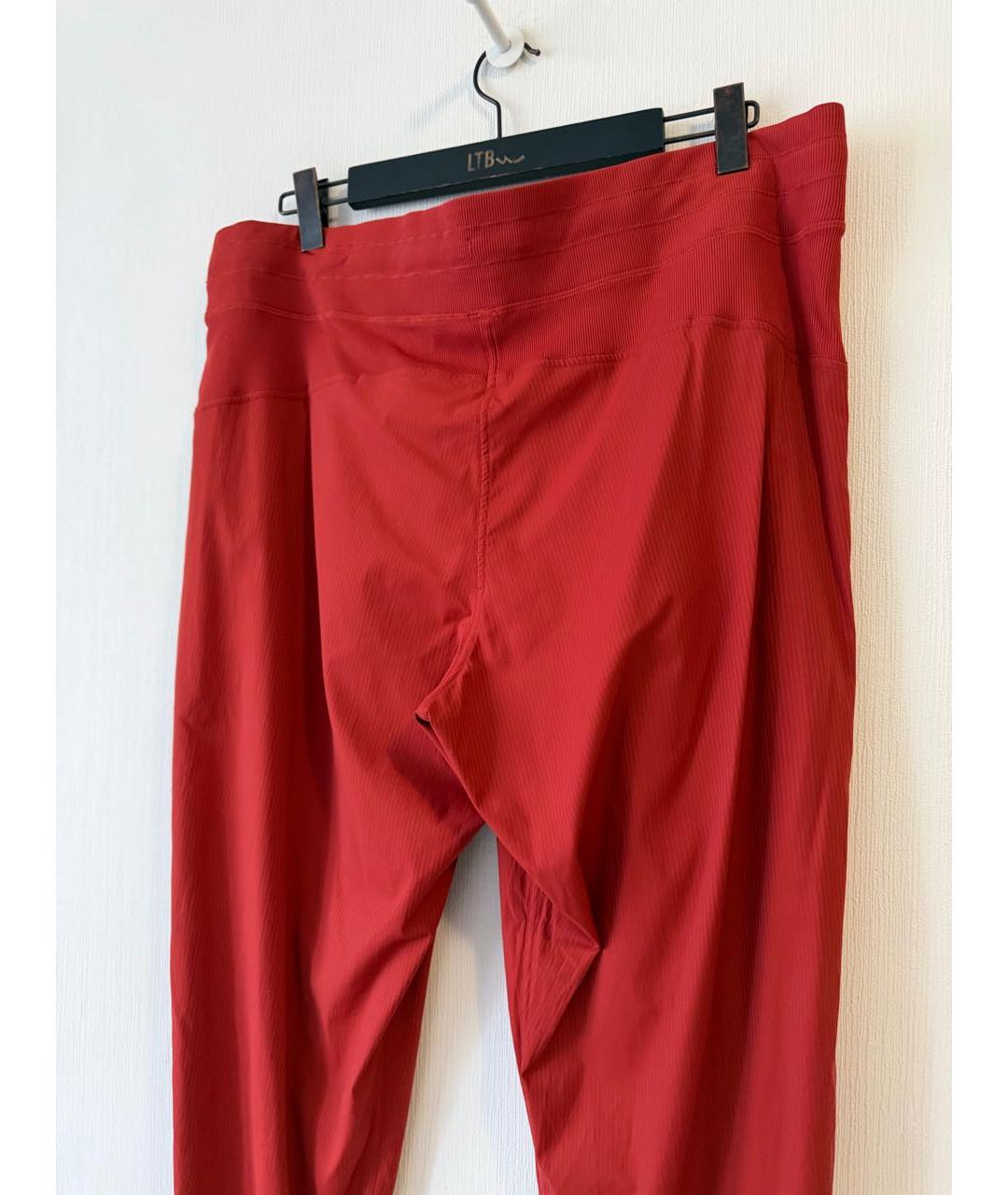 Lululemon Красные полиамидовые спортивные брюки и шорты, фото 4