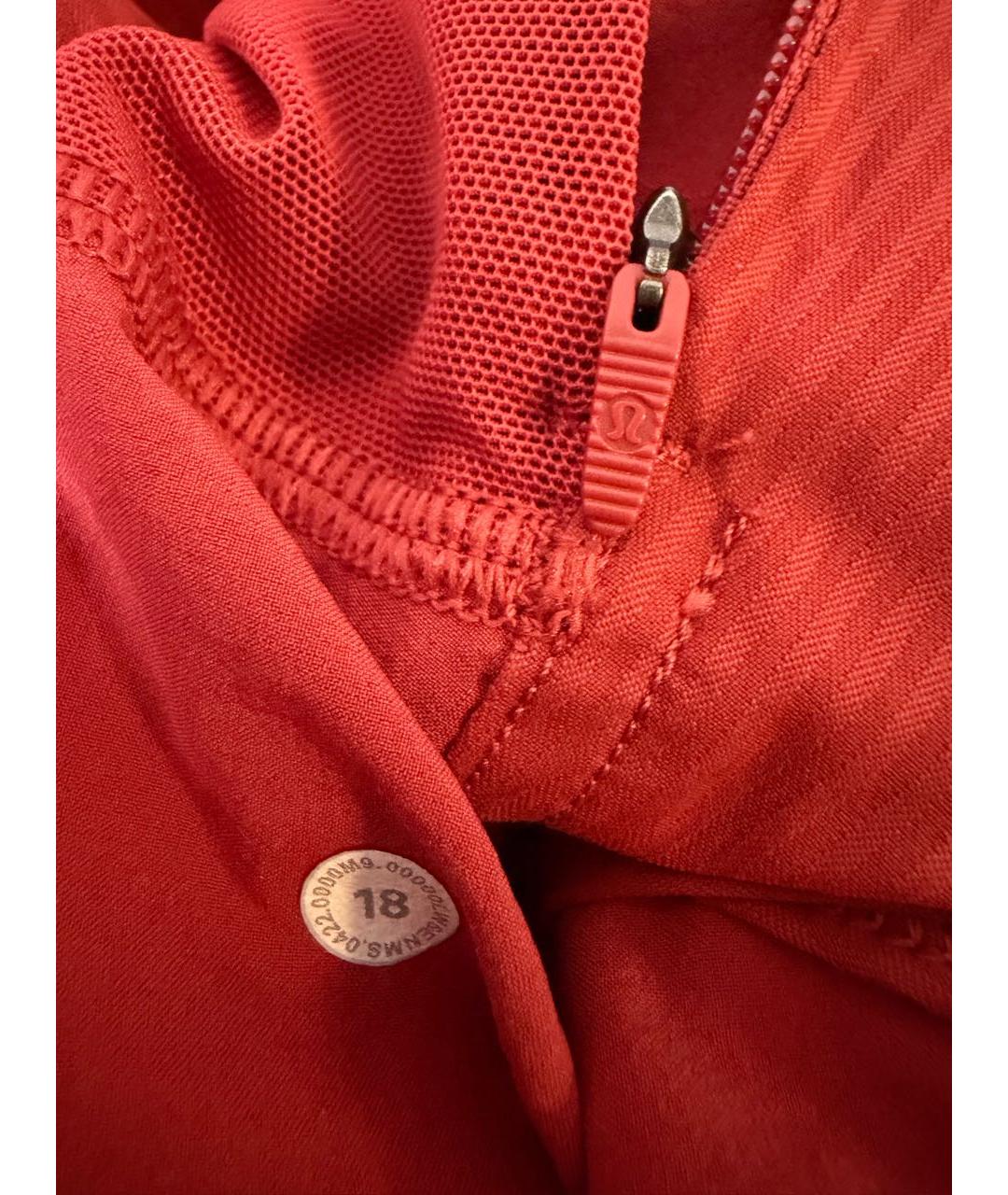 Lululemon Красные полиамидовые спортивные брюки и шорты, фото 8