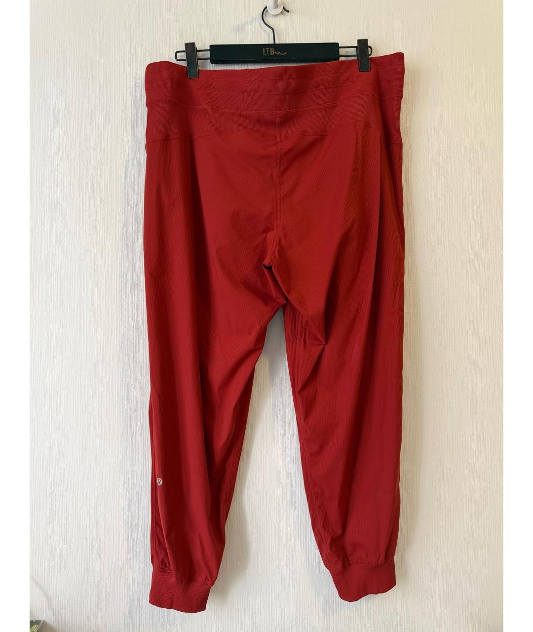 Lululemon Красные полиамидовые спортивные брюки и шорты, фото 2
