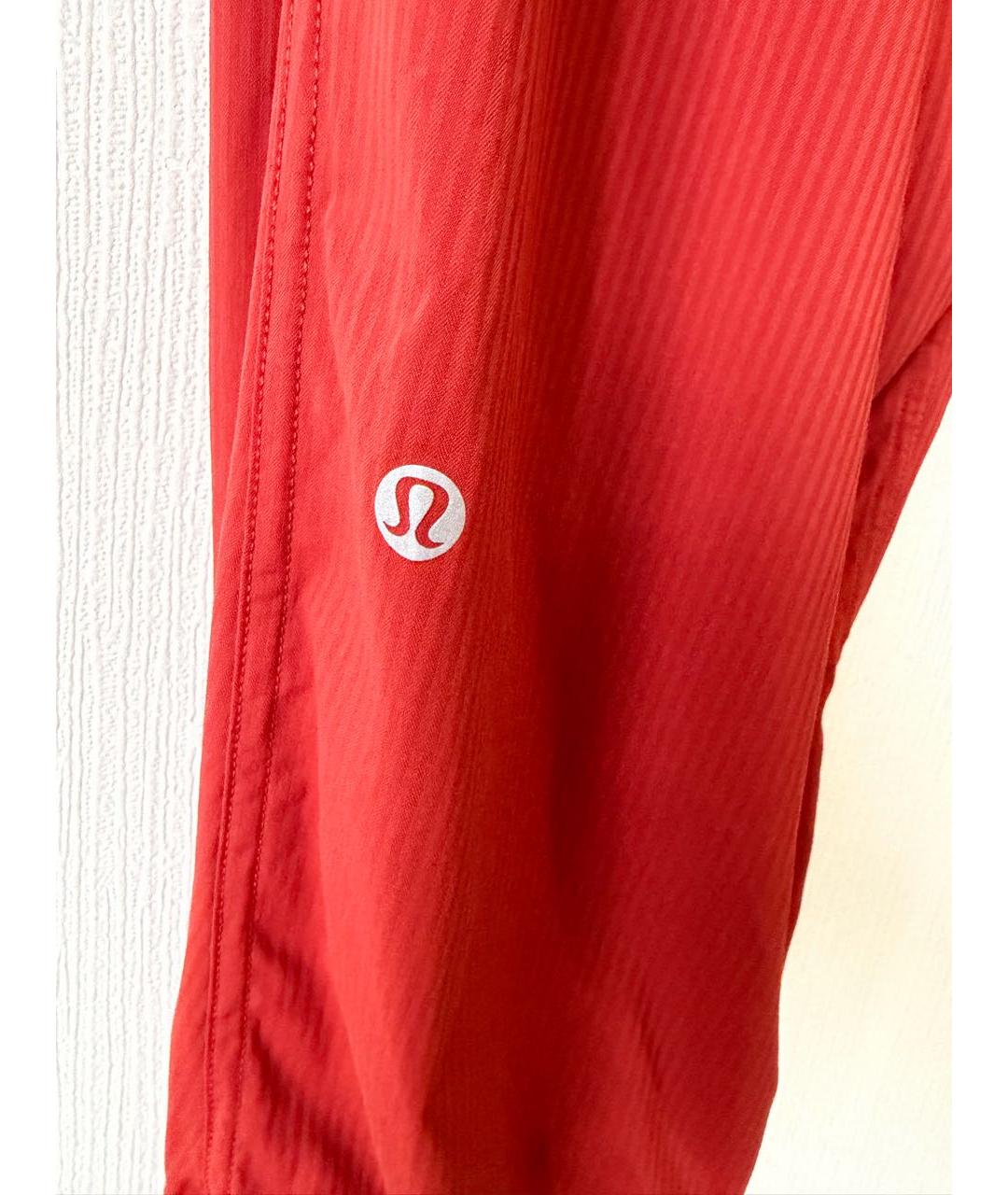 Lululemon Красные полиамидовые спортивные брюки и шорты, фото 6