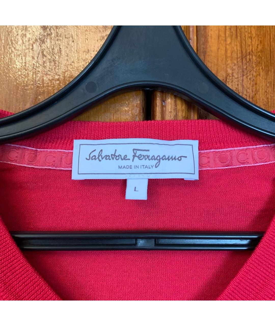 FERRAGAMO Красный шерстяной джемпер / свитер, фото 3