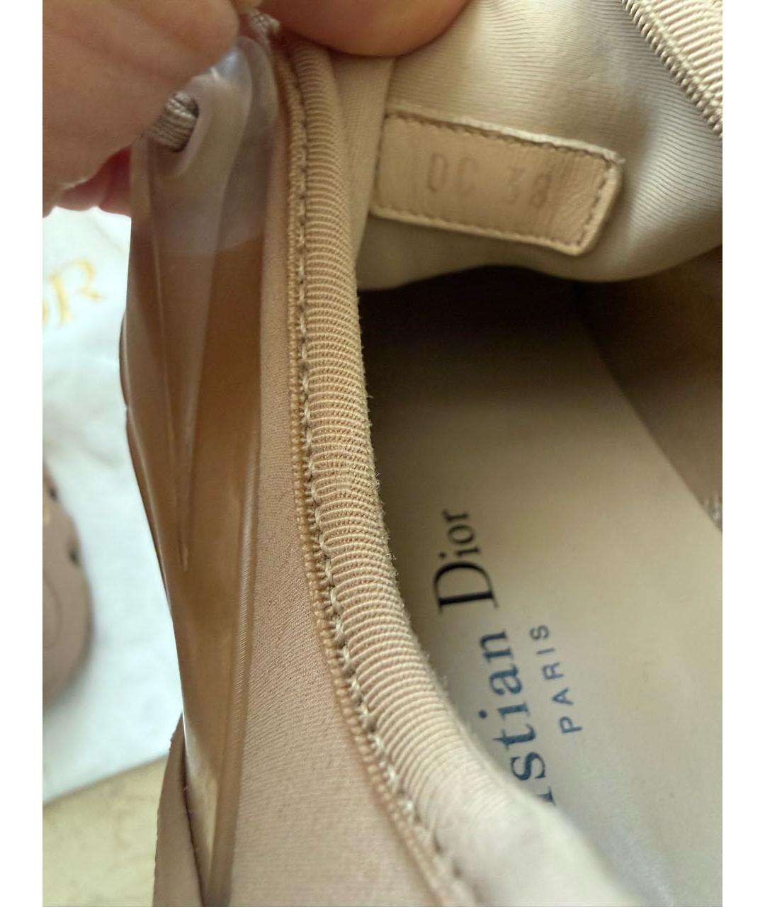 CHRISTIAN DIOR Розовые синтетические кроссовки, фото 8