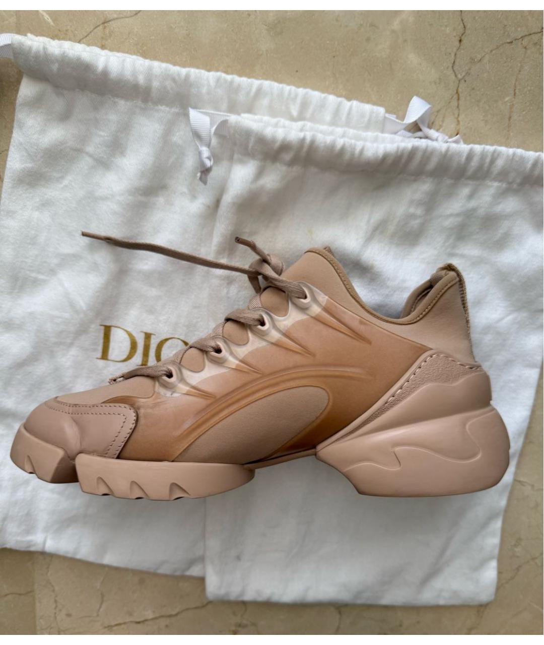 CHRISTIAN DIOR Розовые синтетические кроссовки, фото 9