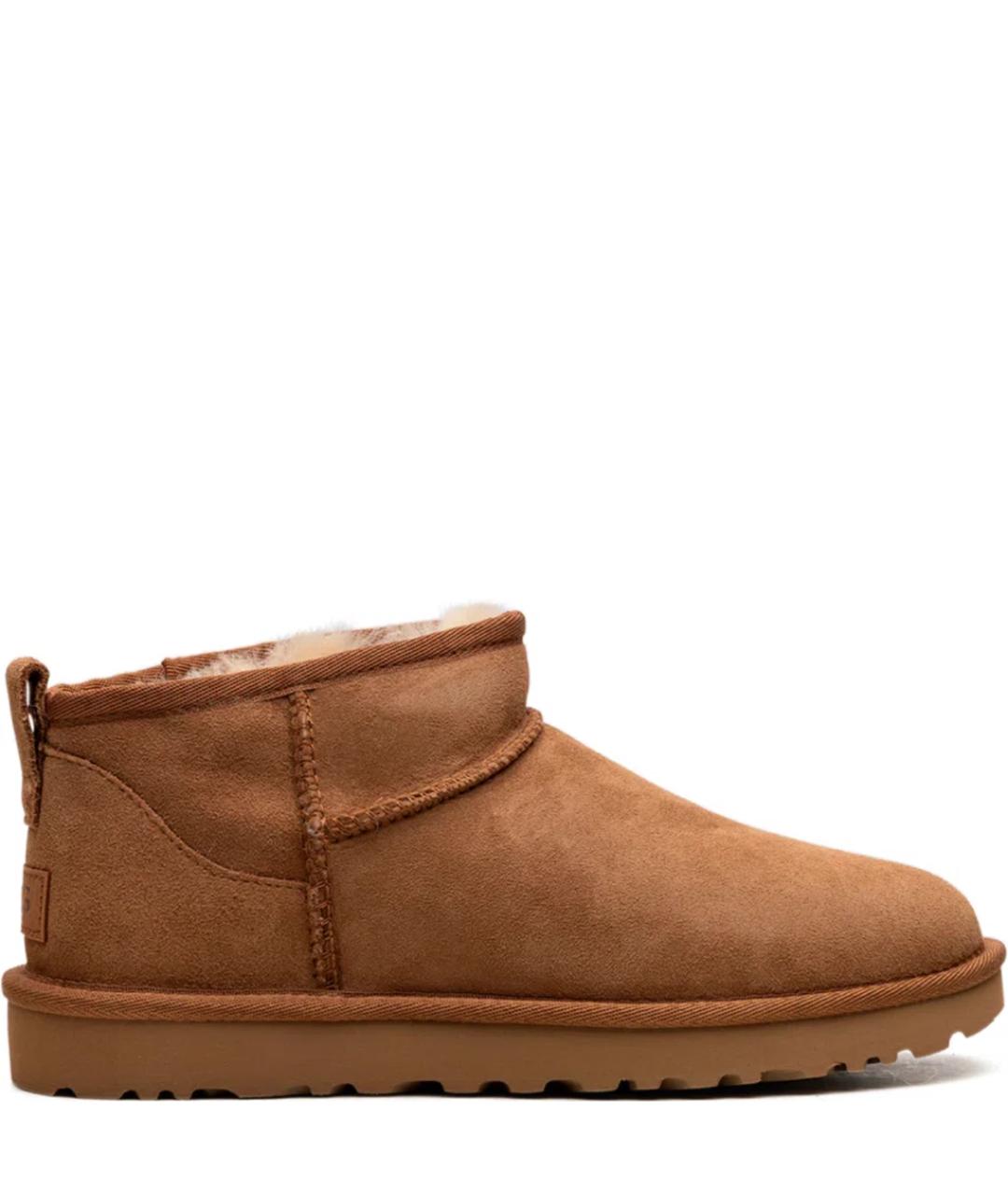 UGG Коричневые кожаные ботинки, фото 5