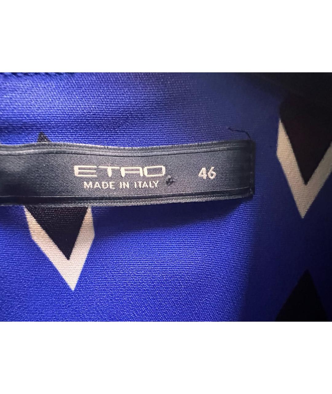 ETRO Синяя вискозная блузы, фото 3