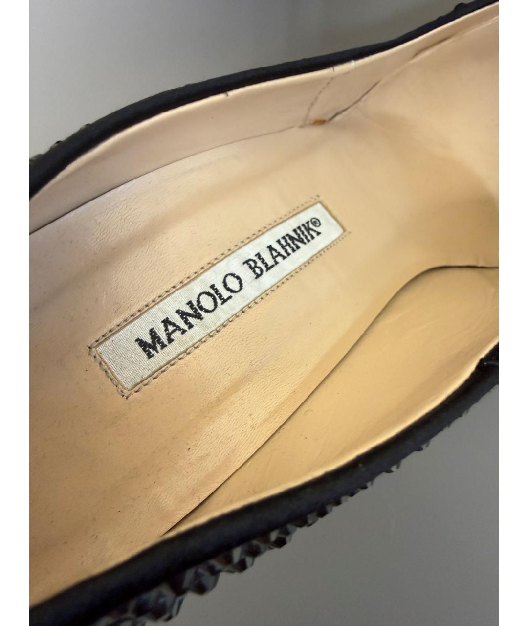 MANOLO BLAHNIK Черные туфли, фото 8