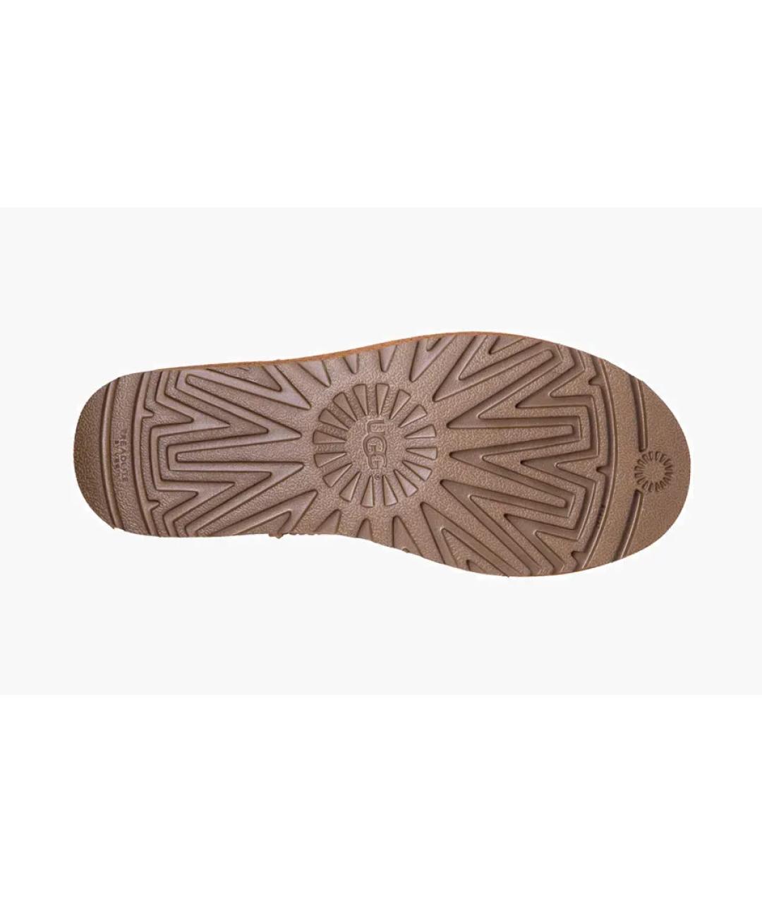 UGG Коричневые кожаные ботинки, фото 4
