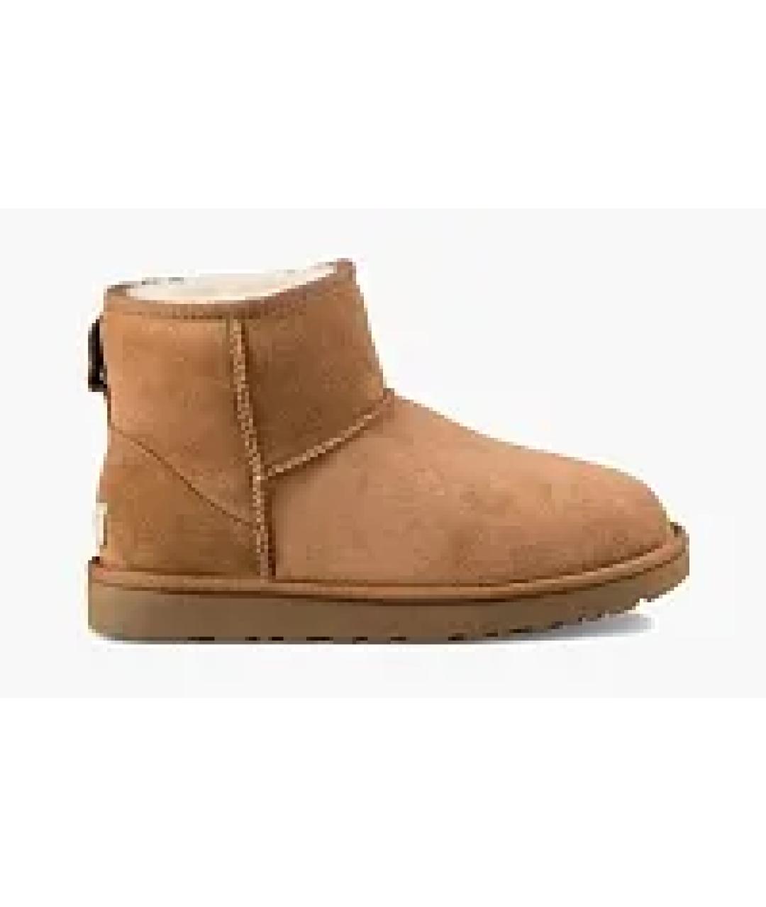 UGG Коричневые кожаные ботинки, фото 5