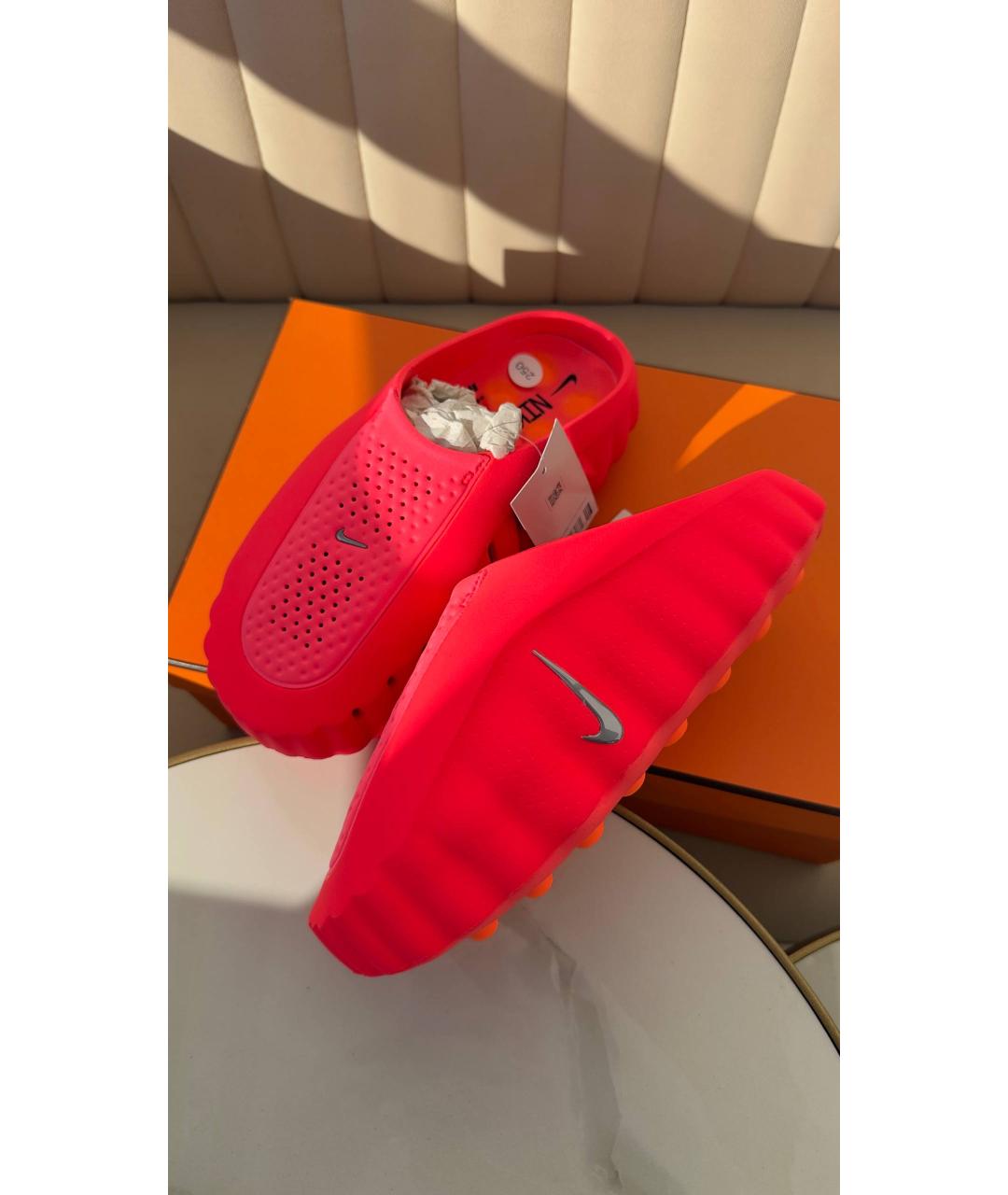 NIKE Красные резиновые мюли, фото 9