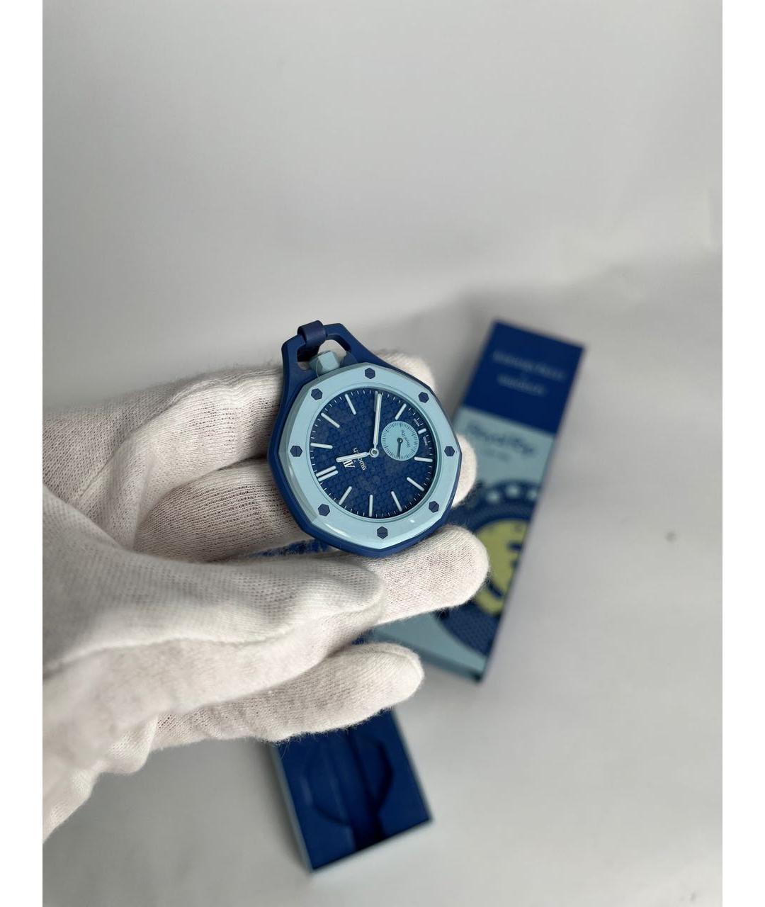 Swatch Голубые керамические часы, фото 6