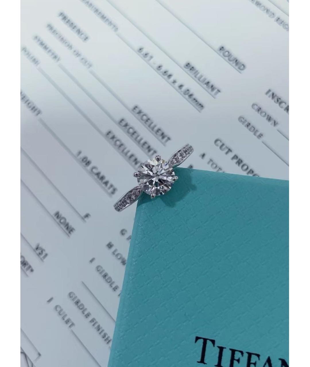TIFFANY&CO Серебряное платиновое кольцо, фото 2