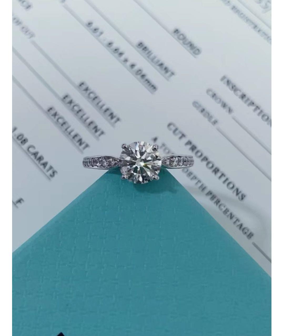 TIFFANY&CO Серебряное платиновое кольцо, фото 5