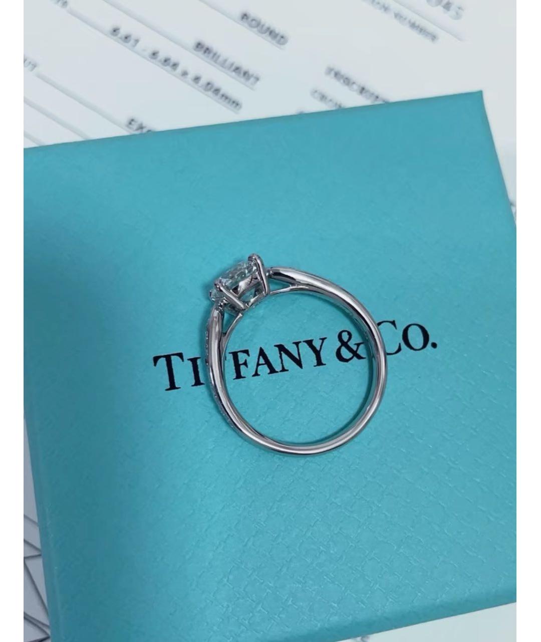 TIFFANY&CO Серебряное платиновое кольцо, фото 3