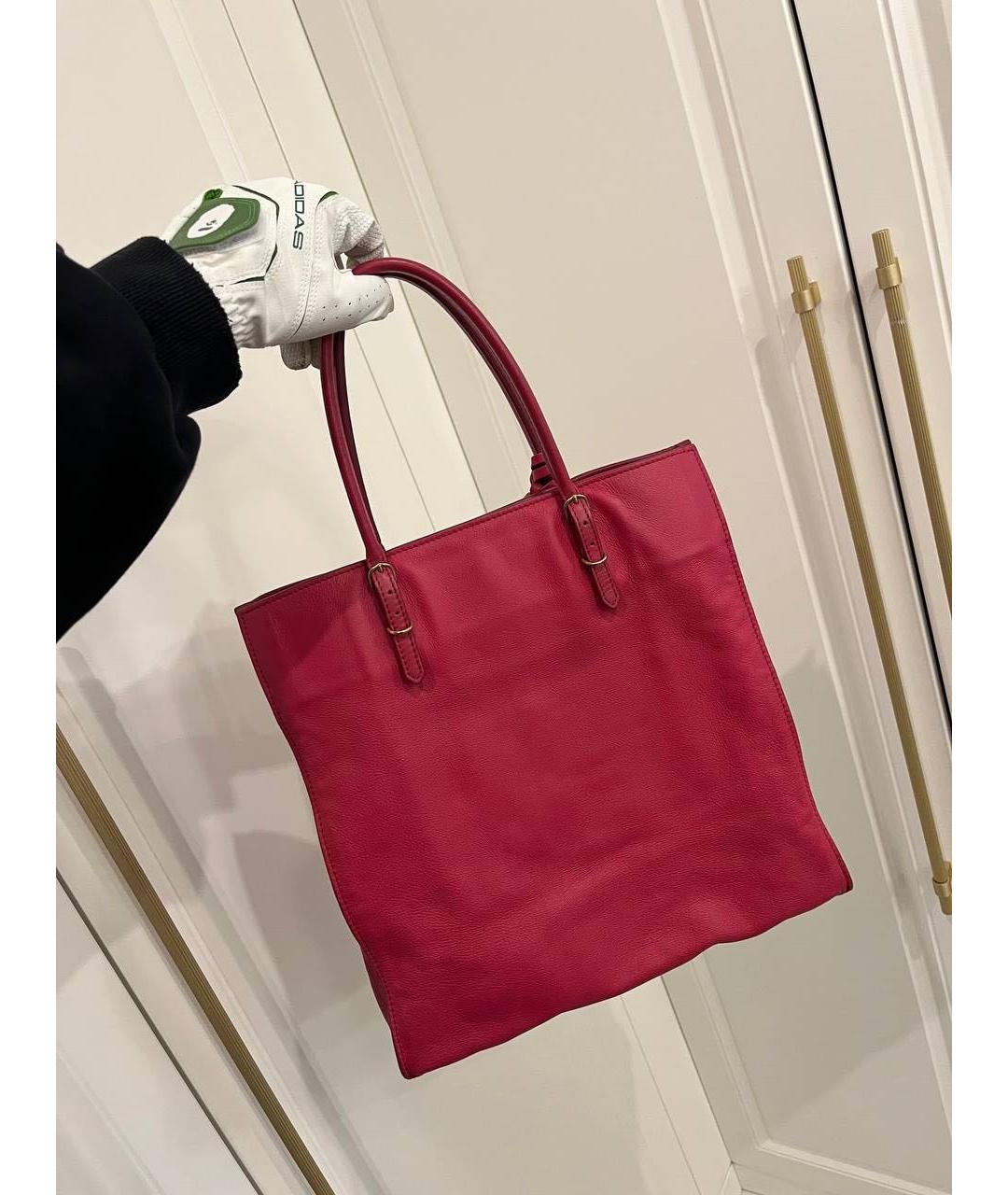 BALENCIAGA Розовая кожаная сумка с короткими ручками, фото 2