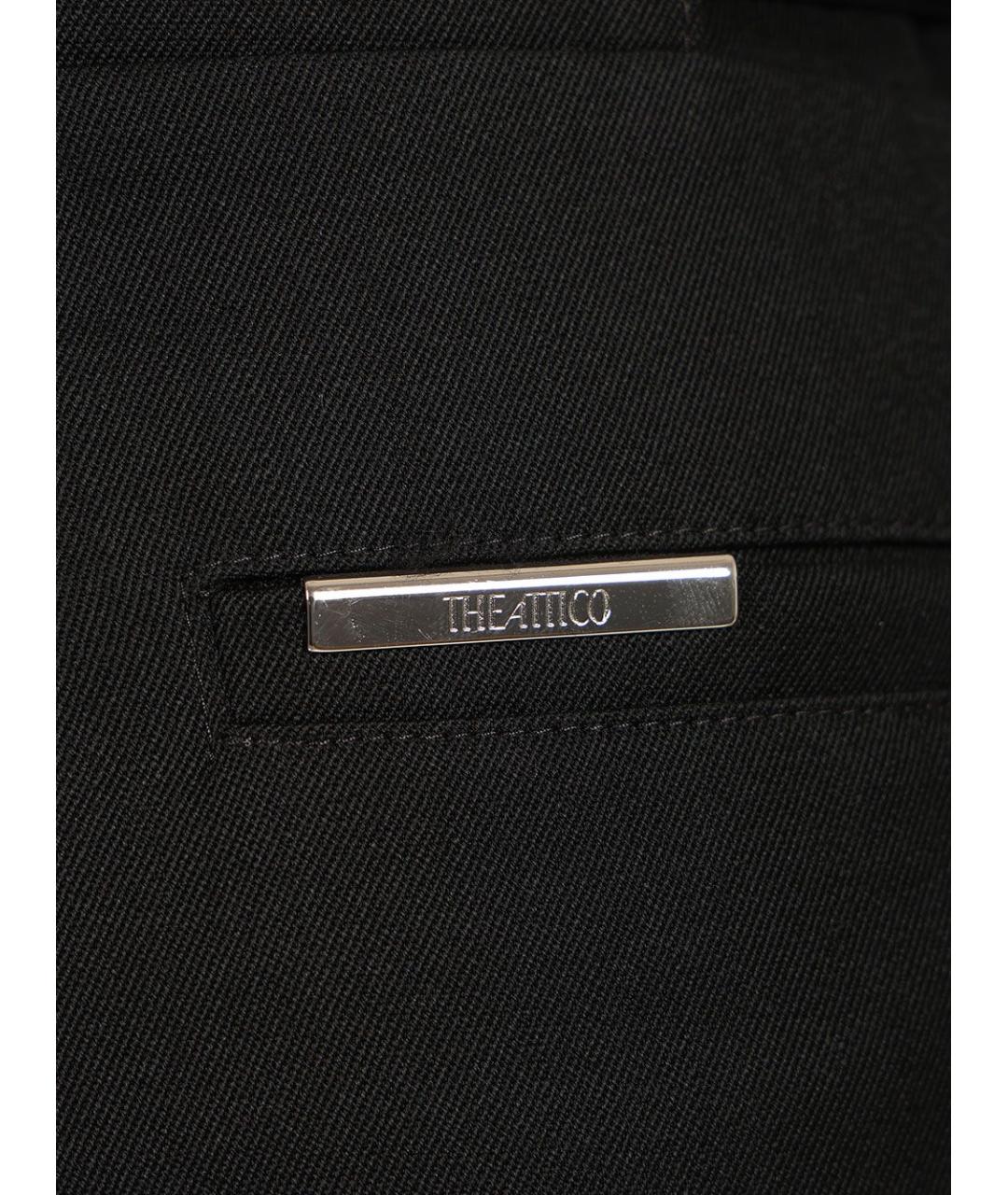 THE ATTICO Черная шерстяная юбка миди, фото 6