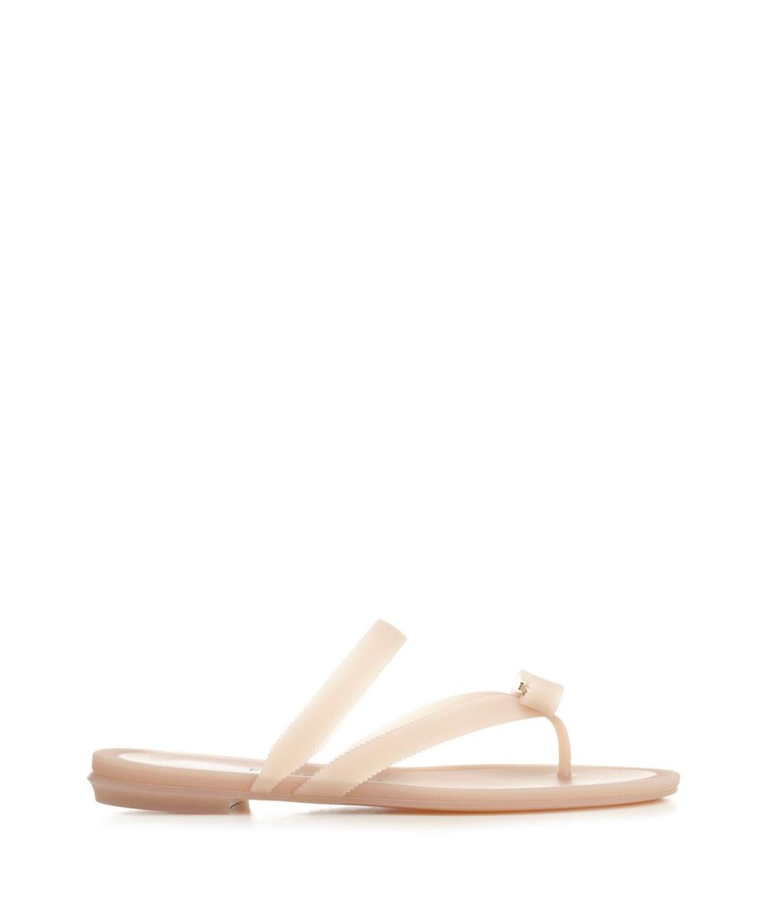 FERRAGAMO Розовые резиновые сандалии, фото 1