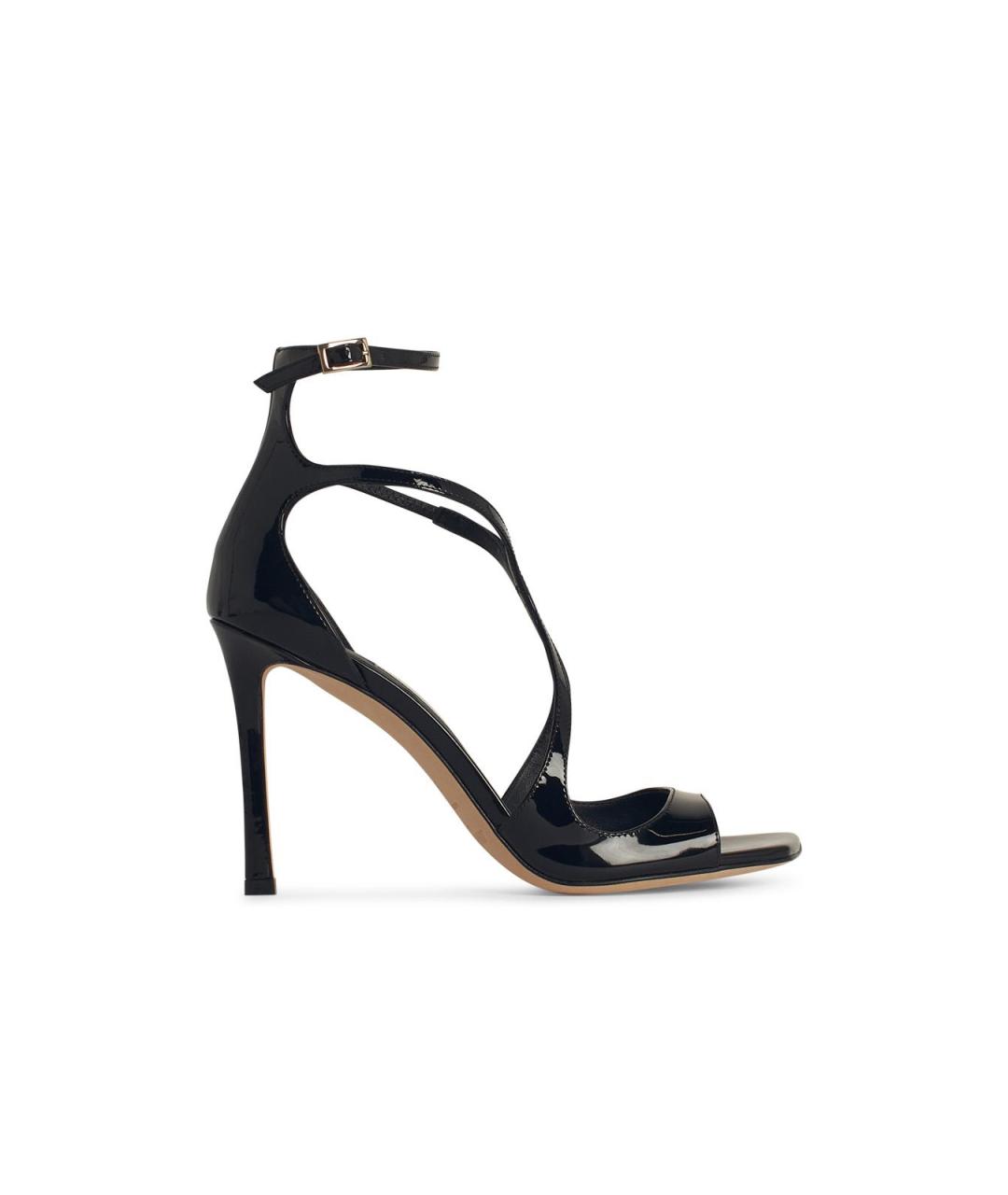 JIMMY CHOO Черные кожаные босоножки, фото 1