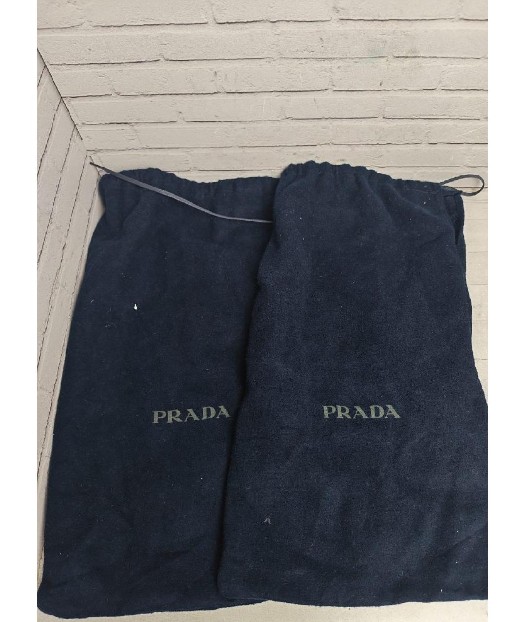 PRADA Синие замшевые мокасины, фото 9