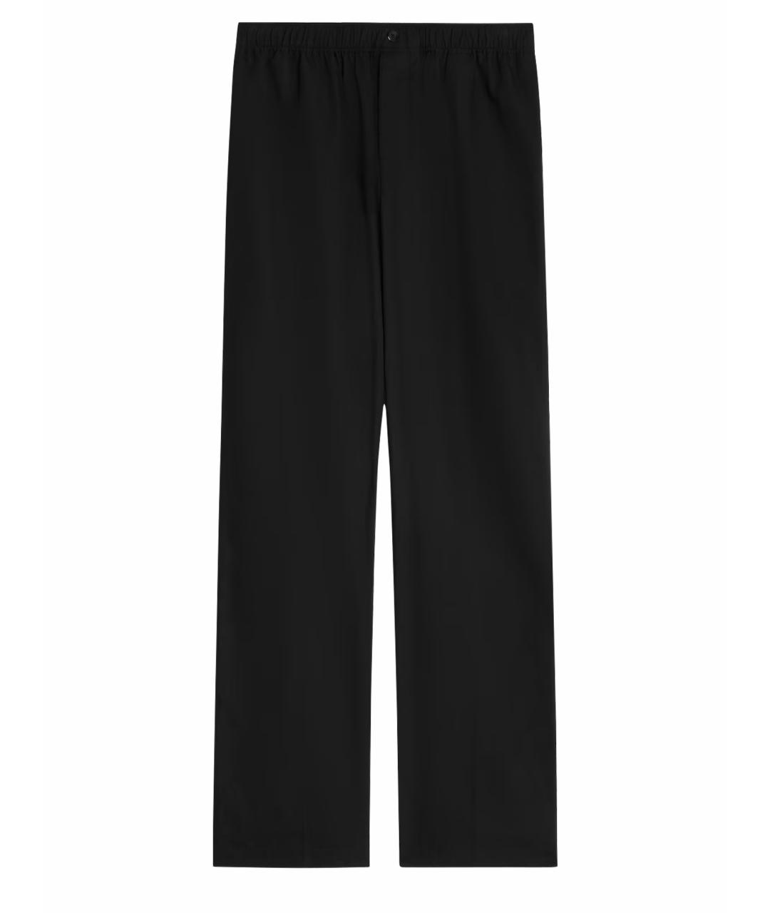 CELINE Черные хлопковые повседневные брюки, фото 1
