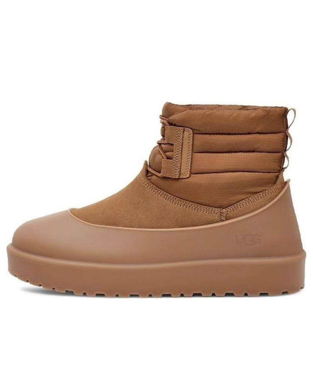 UGG AUSTRALIA Коричневые кожаные ботинки, фото 7
