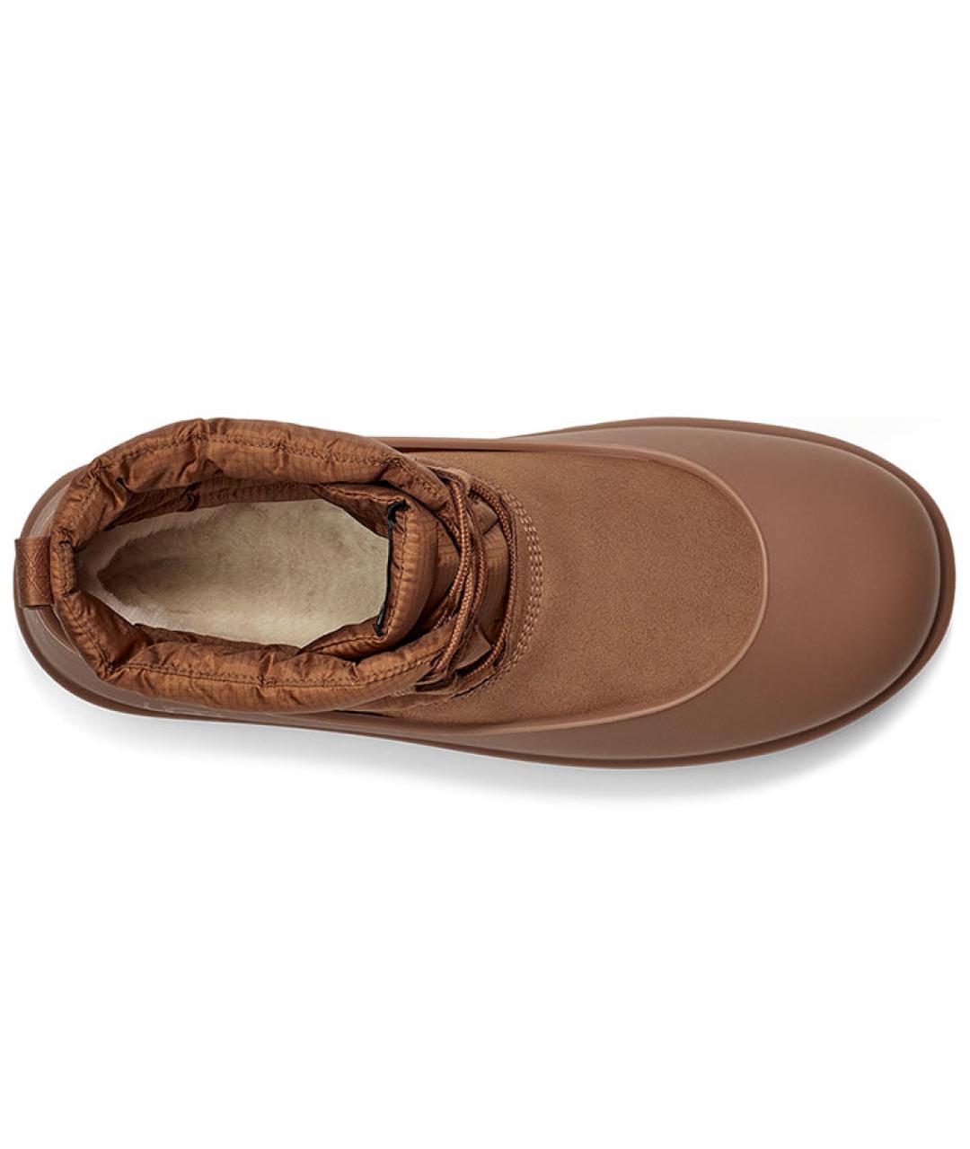UGG AUSTRALIA Коричневые кожаные ботинки, фото 5