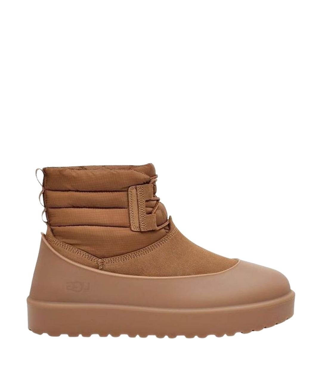UGG AUSTRALIA Коричневые кожаные ботинки, фото 1