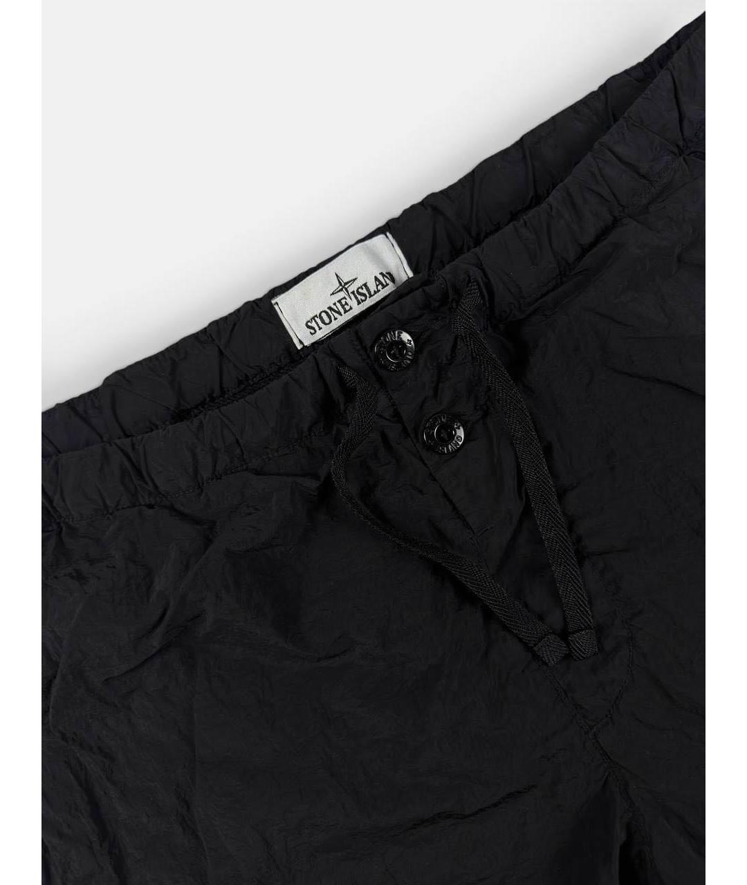 STONE ISLAND Черные полиамидовые плавки, фото 3
