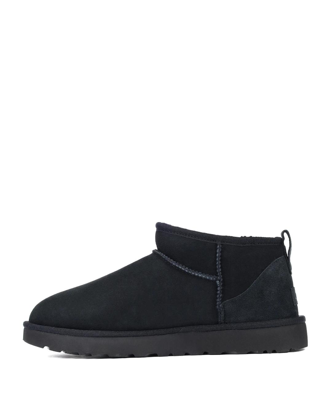UGG AUSTRALIA Черные кожаные ботинки, фото 3